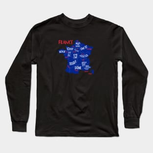 France Map Long Sleeve T-Shirt